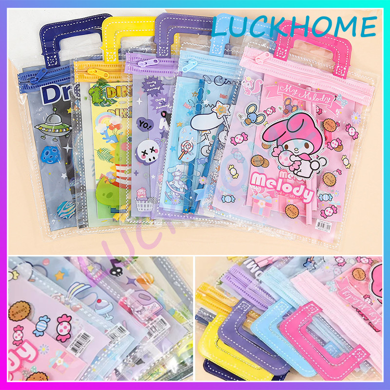 

Lucu Pouch Set Stationery Hadiah Anak Sanrio Alat Tulis Sekolah Anak-Anak Paket Alat Tulis set Pensil Anak Sekolah