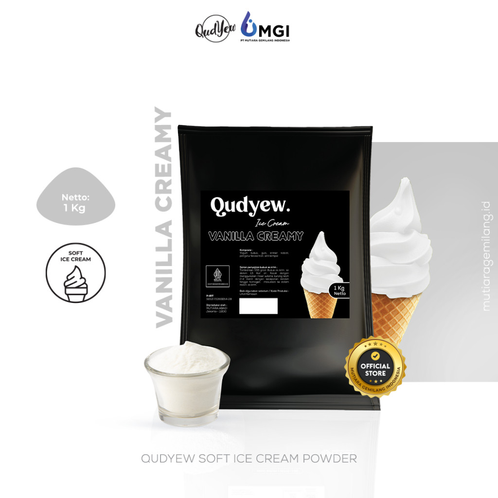 

. Qudyew POWDER ES KRIM VANILA CREAMY MXUE 1 KG - . Qudyew Ice Cream Powder Vanilla Creamy Mxue 1Kg / Bubuk Es Krim 1 Kg Premix MGI