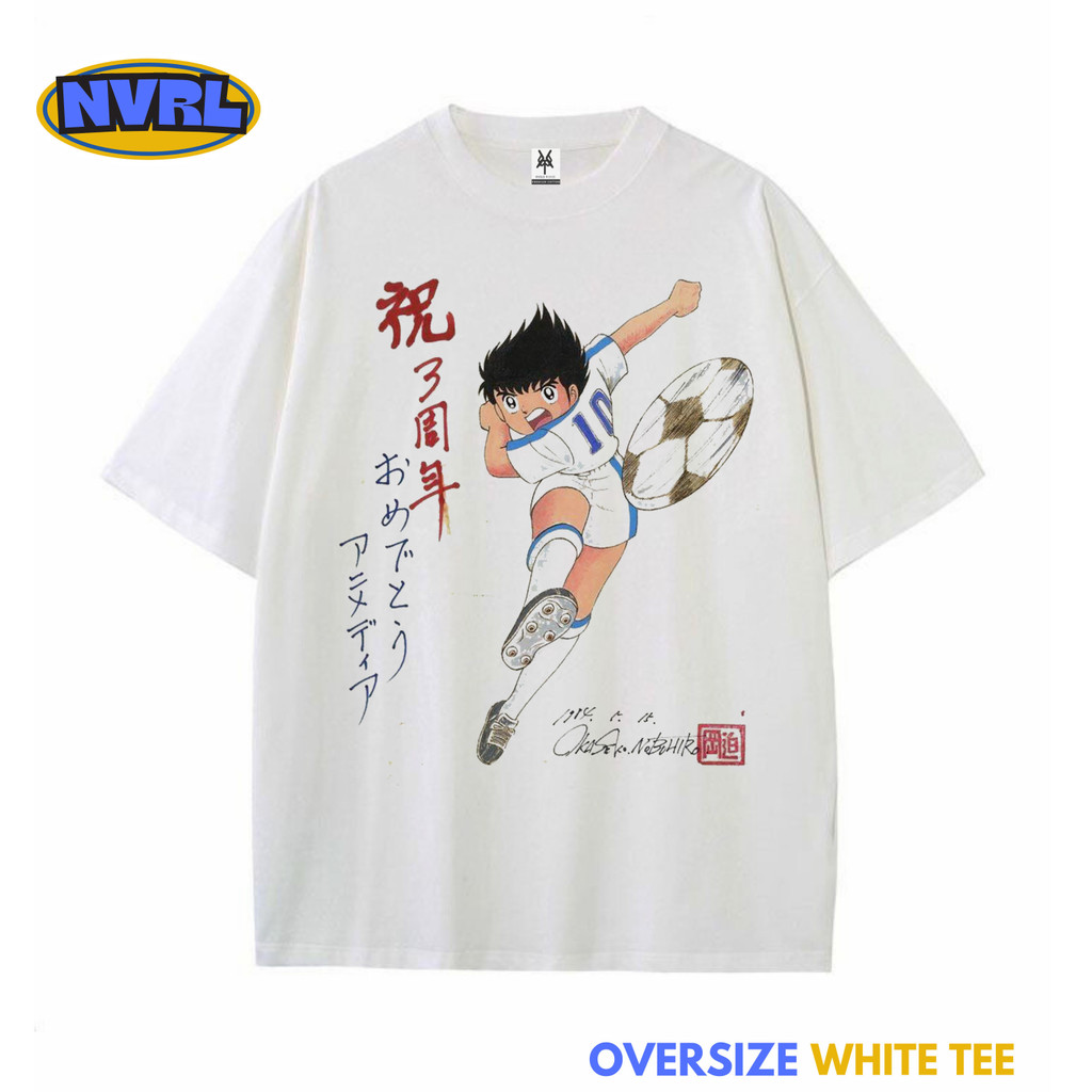 Kaos oversize kapten tsubasa ozora vintage tee