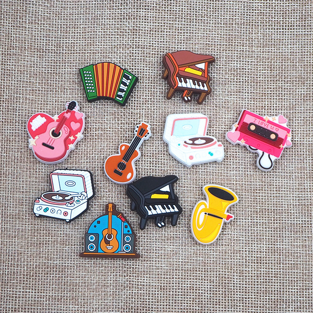 

Chenkai 10PCS Musical Instruments Focal Beads For Pen Beadable Pen Silicone Charms Character Beads For Pen Making DIY Pacifiers