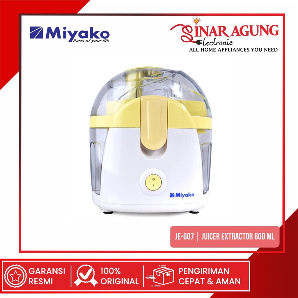 MIYAKO JE-607 / JE607 JUICER EXTRACTOR 600 ML MESIN JUICER