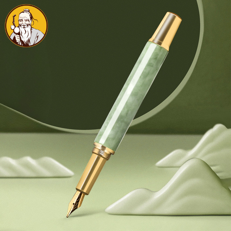 

(Dengan Sertifikat)Myanmar alami asli Barang, pena angin lanskap jadeite, pena tanda tangan angin tinta kelas atas, grosir perhiasan hadiah