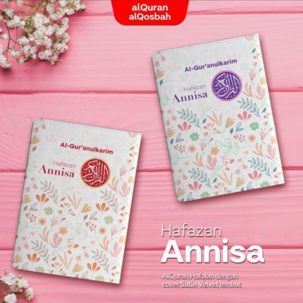 Al Quran Hafazan ANNISA 8 Blok Warna A5 Hafalan Muslimah Wanita Terjemah Perkata / Alquran Anak Wani
