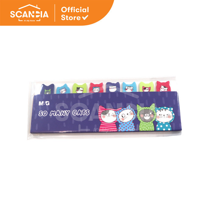 

SCANDIA Sticky Flags So Many Cats 160 Sheets 5.3X1.5Cm (60058295)