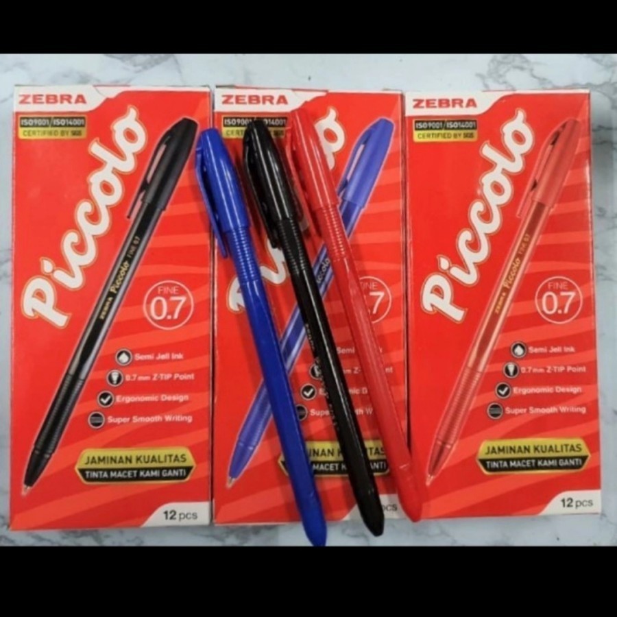 

Ballpoint Piccolo Zebra 0,7 - Hitam