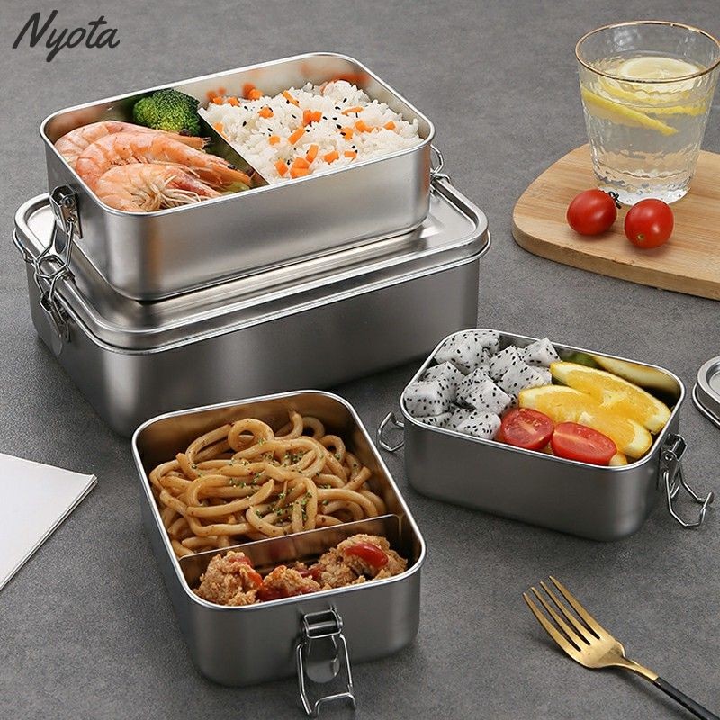 CTY Lunch Box Kotak Bekal Makan 304 Stainless Steel Anti Tumpah Lunch Box Premium 304 Stainless