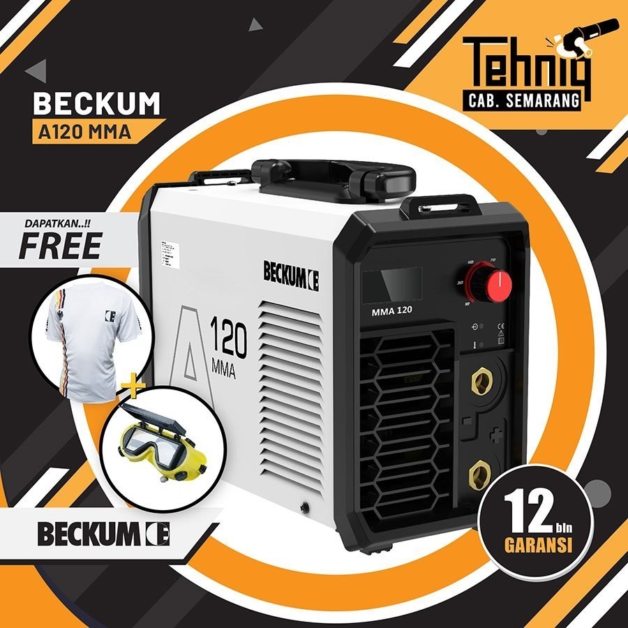 MESIN LAS LISTRIK BECKUM MMA A 120 INVERTER WELDING / MESIN LAS BECKUM MMA 120