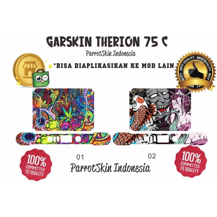 Garskin  Therion 75C  paint edition bisa custom by Urbanite store