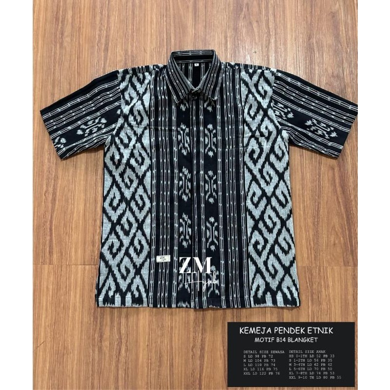 Kemeja Etnik Baju Pria Kain Tenun