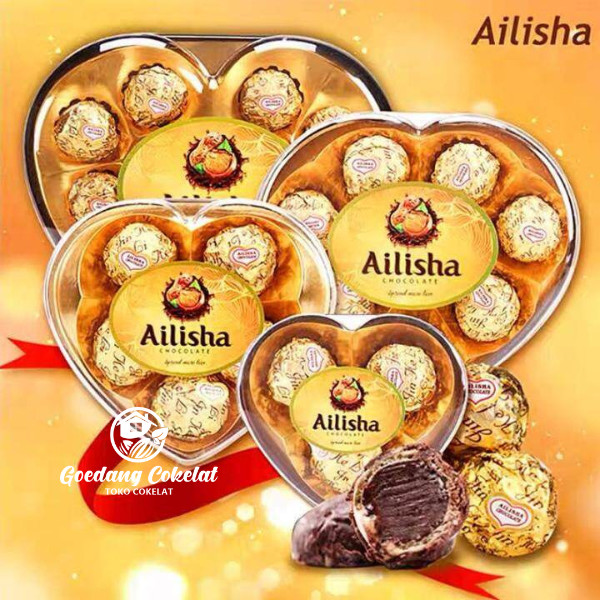 

Ay00! Ailisha Chocolate Coklat Wafer Ball Box Shape Alishia Golden Chocolate 200g / 300g