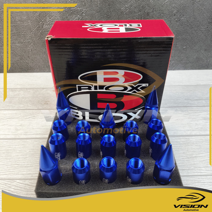 Lugnut Blox Lug Nut Blox Baut Roda Blox Baut Racing - Biru