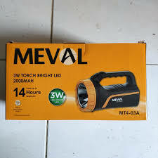 SENTER LED MEVAL 3 WATT BRIGHT MT4 03A 14 HOURS