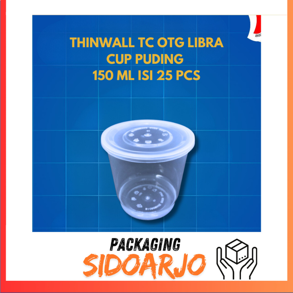 Thinwall Cup Otg 150 Ml / Cup Puding 150 Ml Isi 25 Pcs