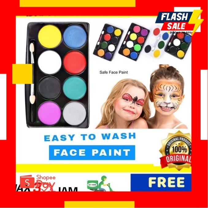 

HALOWEEN 10.10 | READY! MAKEUP HALLOWEN / face painting face paint cat muka anak cat