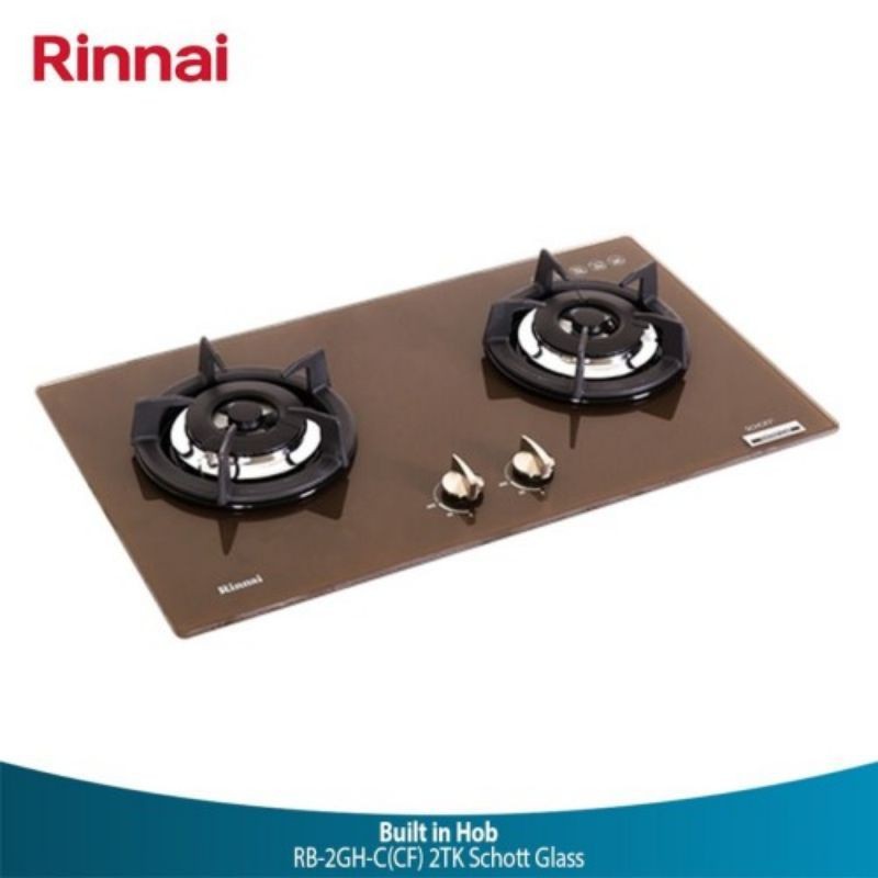 RINNAI RB-2GH-C(CF) 2 Tungku Kompor Tanam Gas Cappuccino