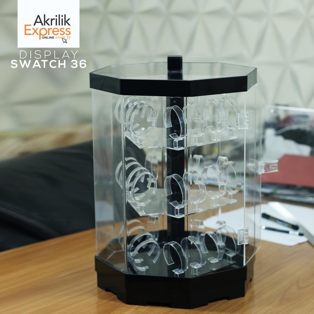 Display jam - display jam akrilik - Tempat jam putar Best Seller