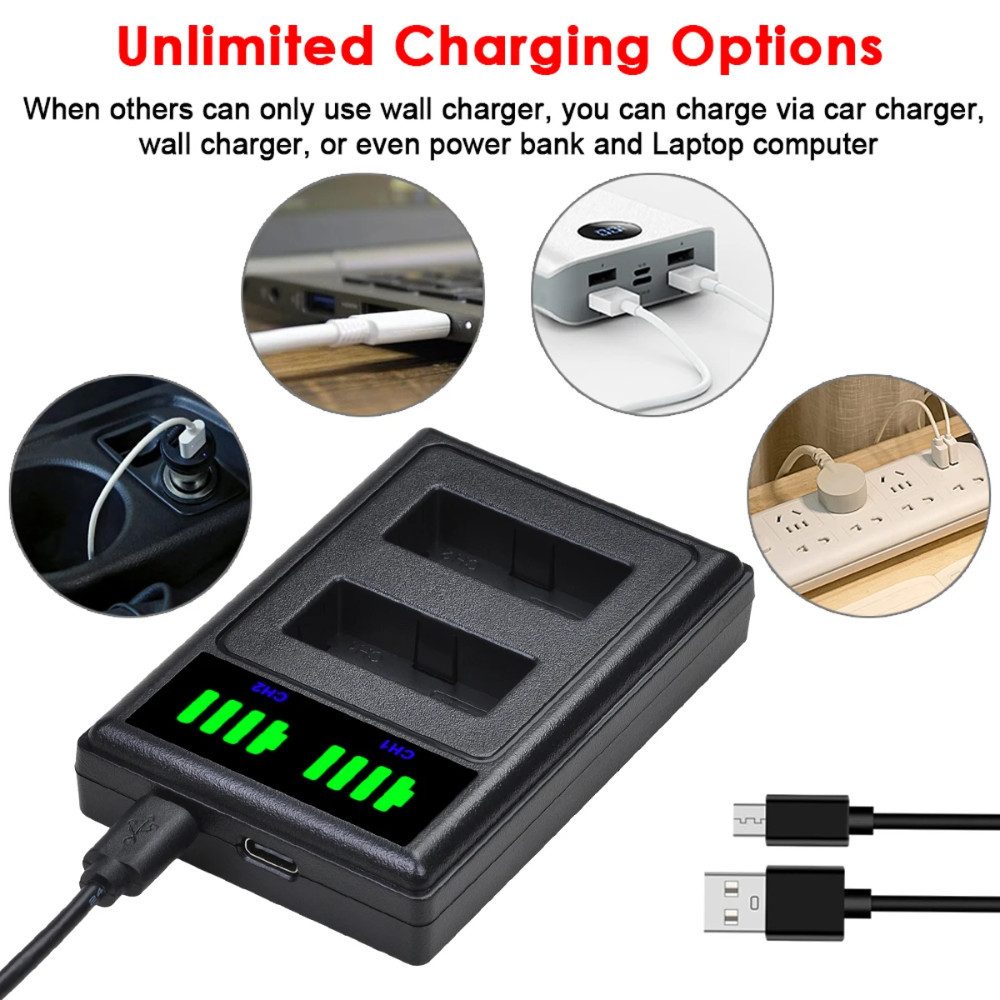 Batmax Charger Baterai Kamera for Canon EOS M3 750D 760D T6i - LP-E17 ( BARU )