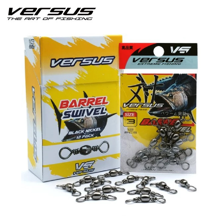 Kili Kili Pancing Versus Barel Swivel 303 No.1 - No.16 (Hitam) Murah