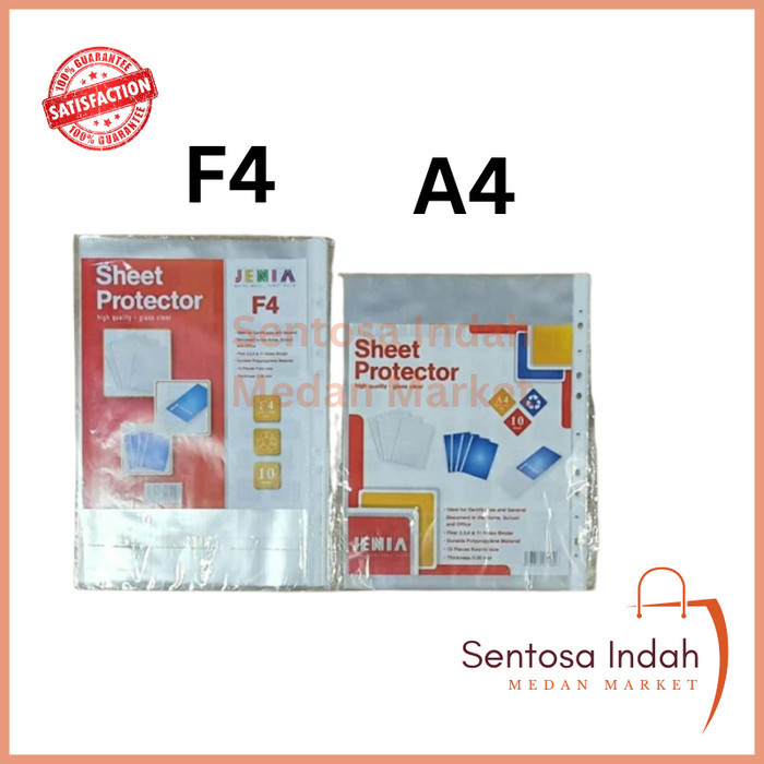 

Sheet Protector / Document Protector / Plastik Sleeves Jenia 10 Lembar