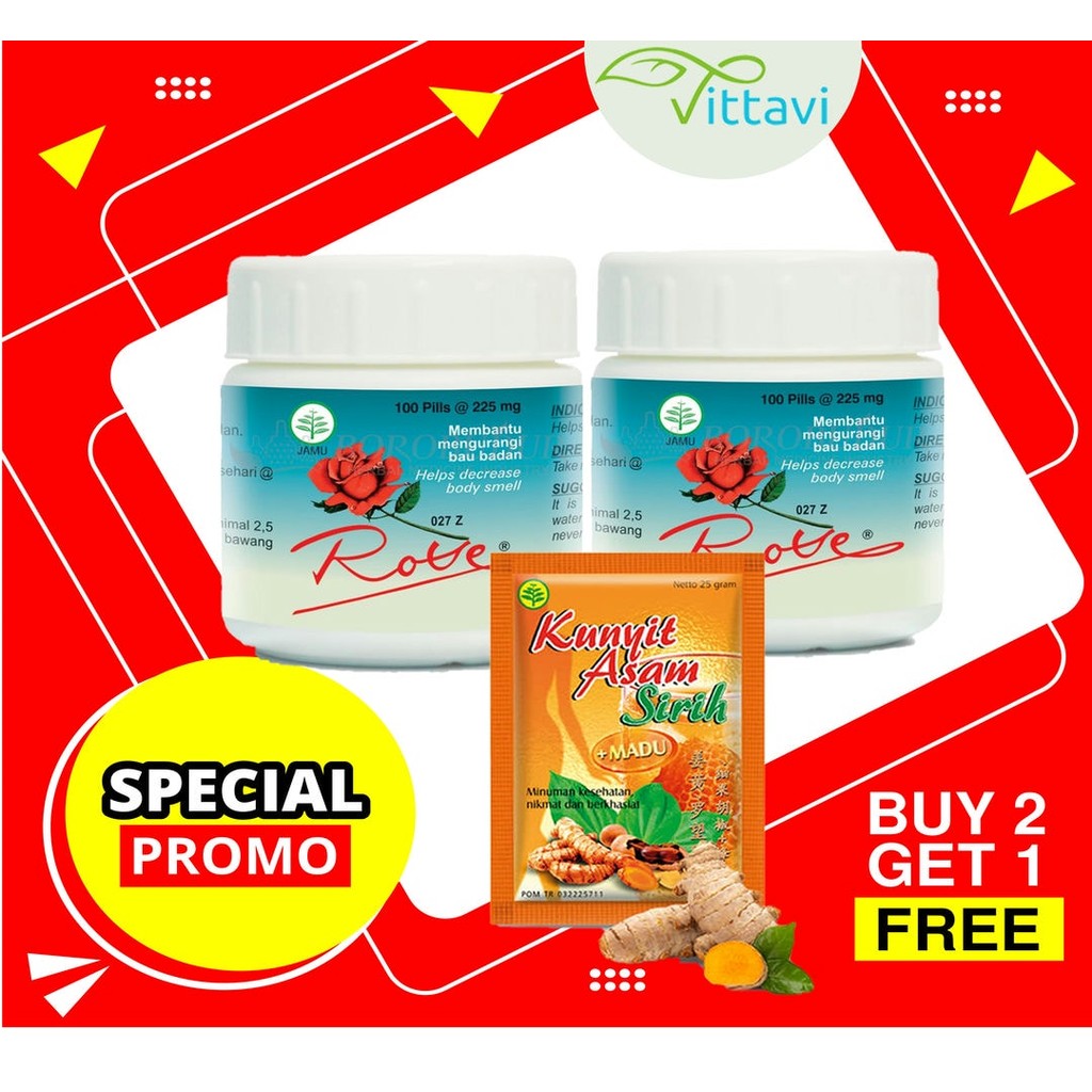 Obat Penghilang Bau Badan Rose Penghilang bau ketiak dan keringat berlebih