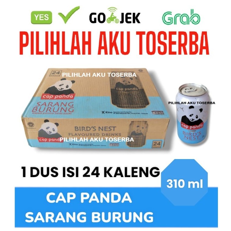 

Minuman SARANG BURUNG cap PANDA kemasan KALENG 310 ml - ( HARGA 1 DUS ISI 24 kaleng )