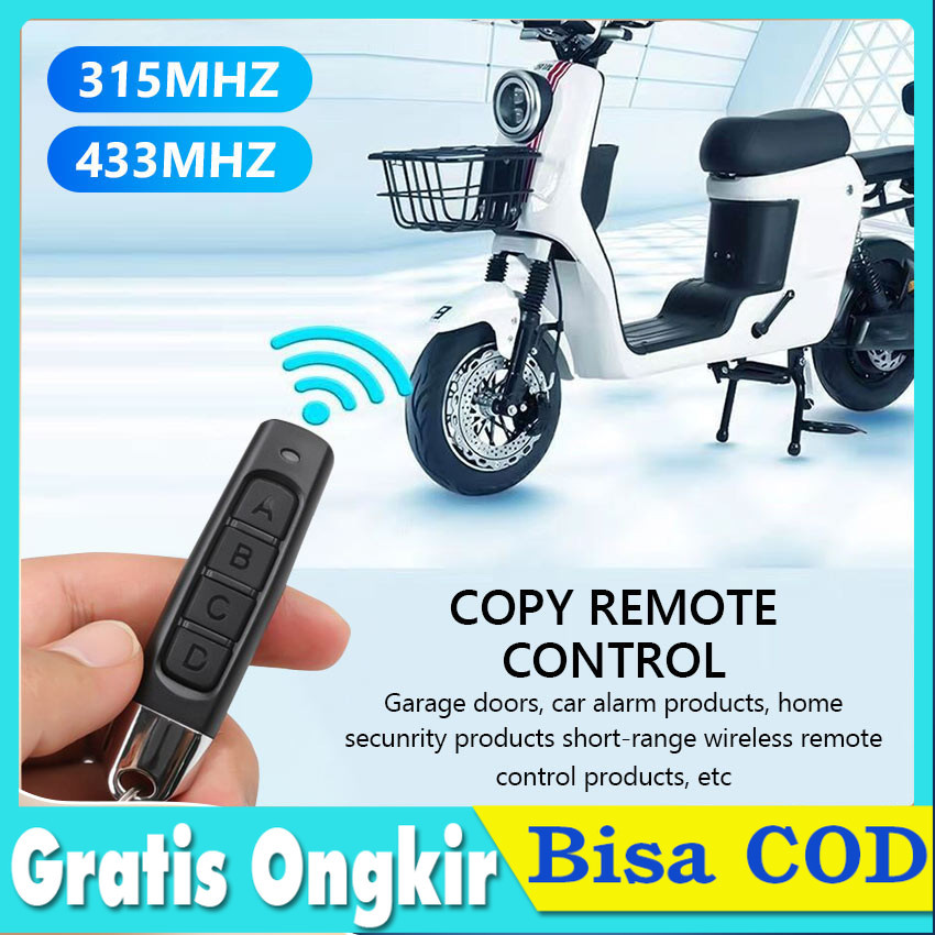 Duplikat Kunci Remote Mobil 4 Tombol 315MHz / 433MHz untuk mobil Garasi universal Buka Pintu Garasi 