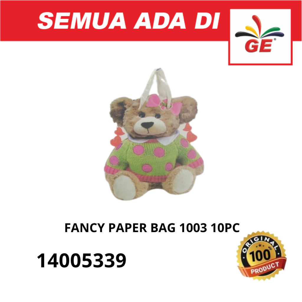 

FANCY PAPER BAG BEAR 1003 10PC
