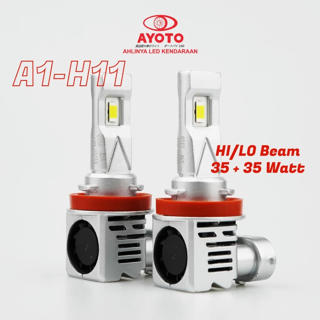 Lampu Led Ayoto H11 Mobil 1Pcs 35 Watt