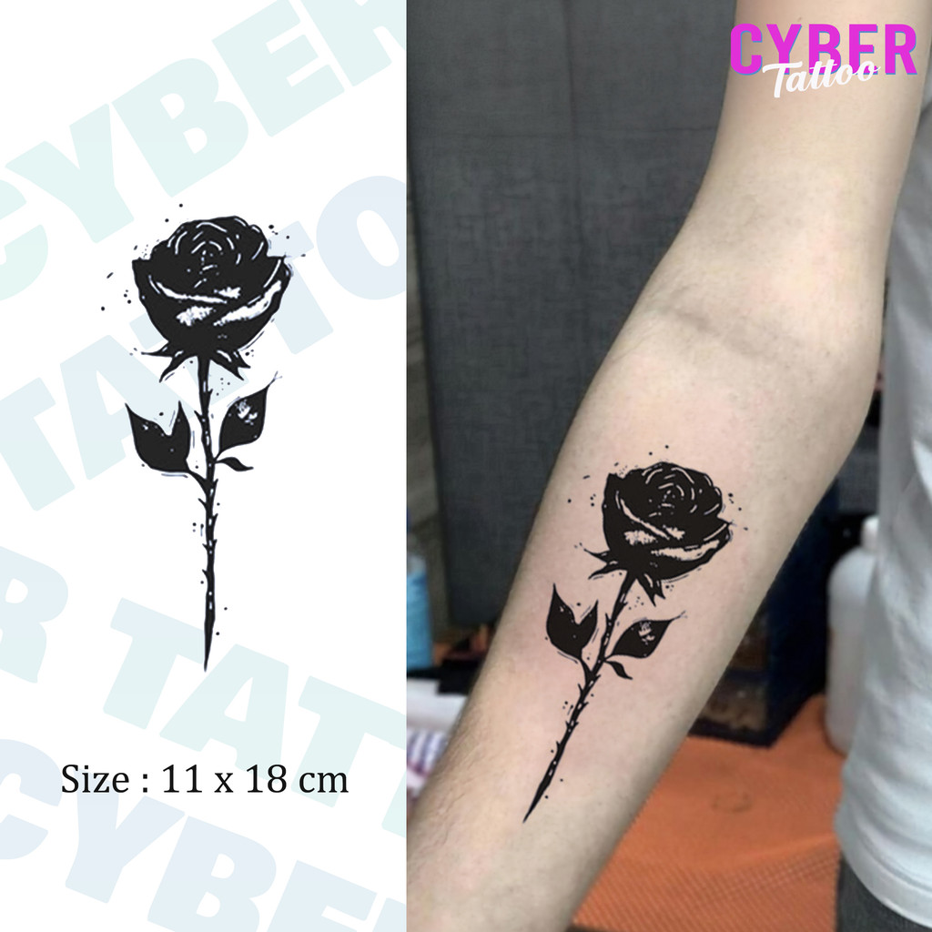 Cyber Tato Stiker Tahan Air Tato Temporary Tahan lama 15 hari tato palsu Tato Temporer Semi Permanen