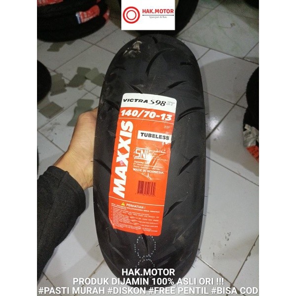 BAN TUBLES belakang matic ( NMAX , ADV , PCX 160 ) MAXXIS VICTRA 140/70-13. produk dijamin asli ori 