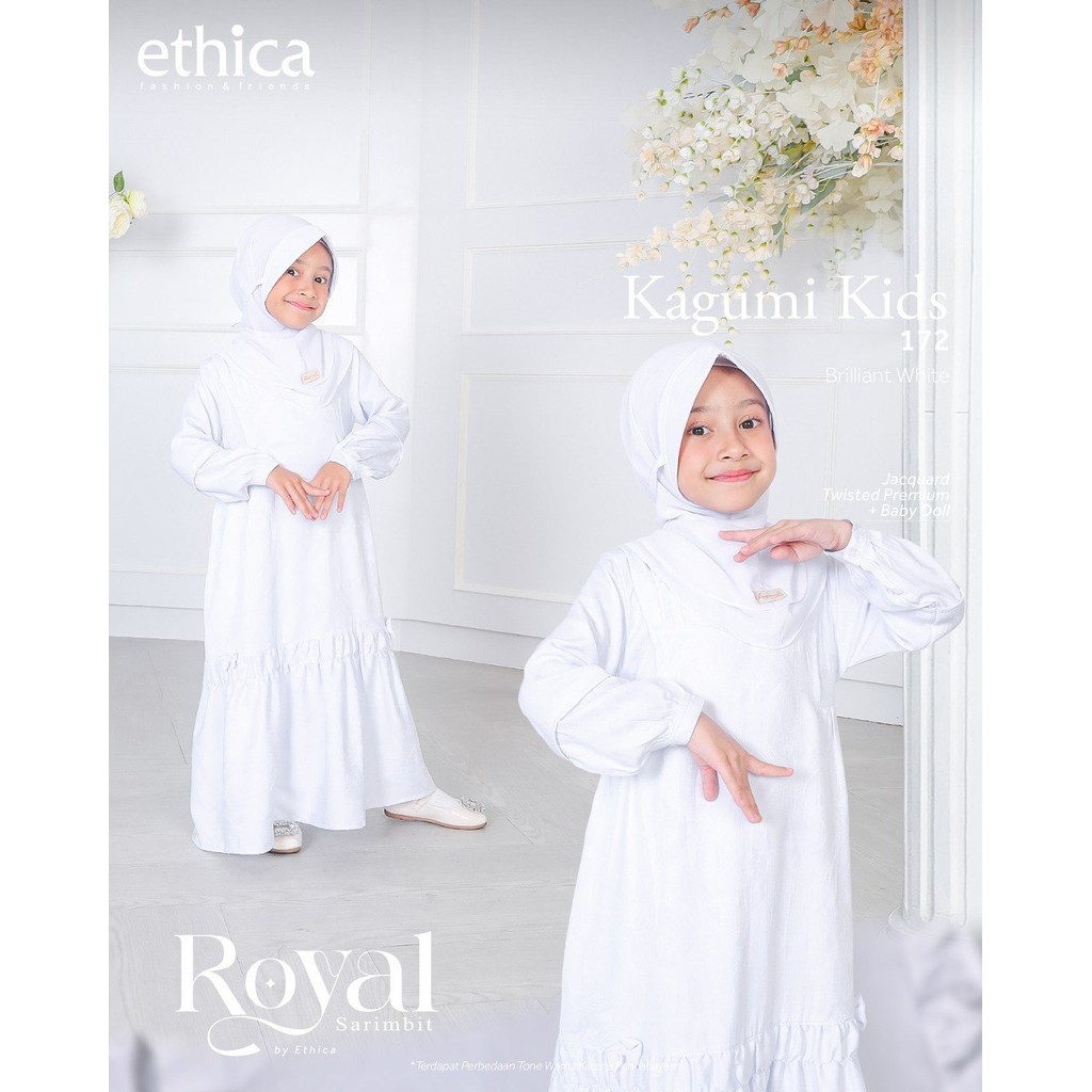 ETHICA baju muslim anak  ROYAL 23  Brilliant White