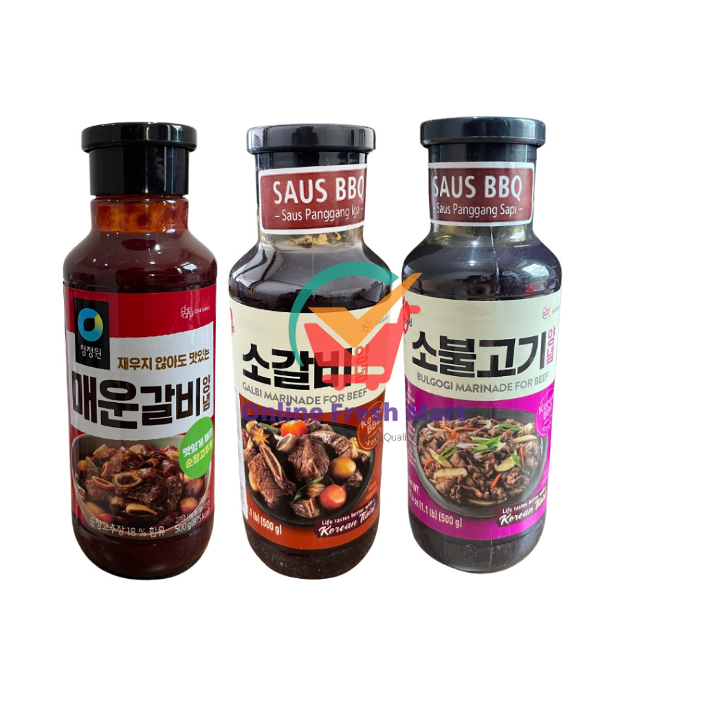 

Daesang Chung Jung One Korean Beef Galbi Bulgogi Spicy Marinade Sauce / Saus Marinasi Daging Korea 500g - Online Fresh Mart Denpasar
