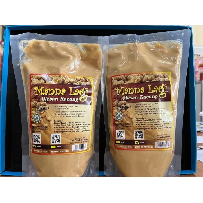 

[New] Selai Kacang Kasar Halus Manna Lagi Manalagi 1 kg - Kasar