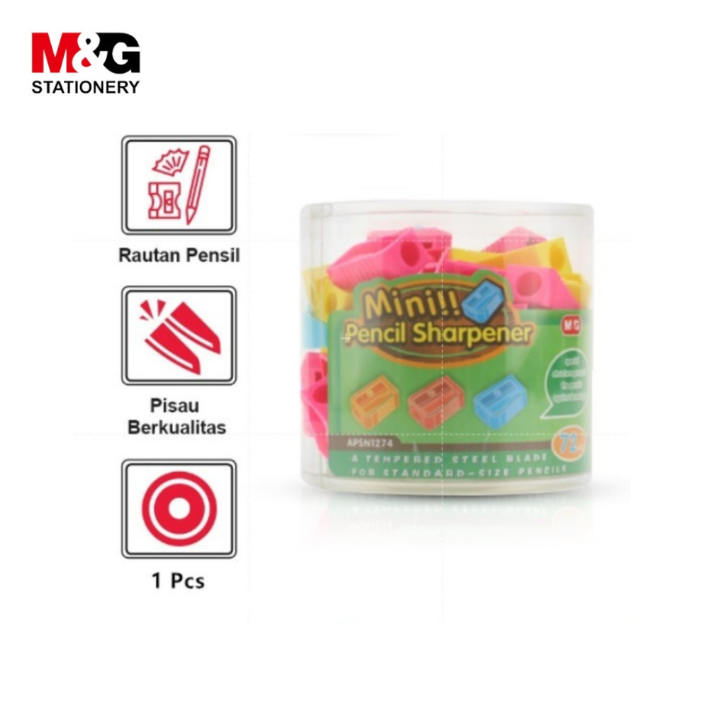 

Rautan Mini M&G Mini Sharpener Banyak Pilihan Warna #APSN1274 - satuan - SHAGB