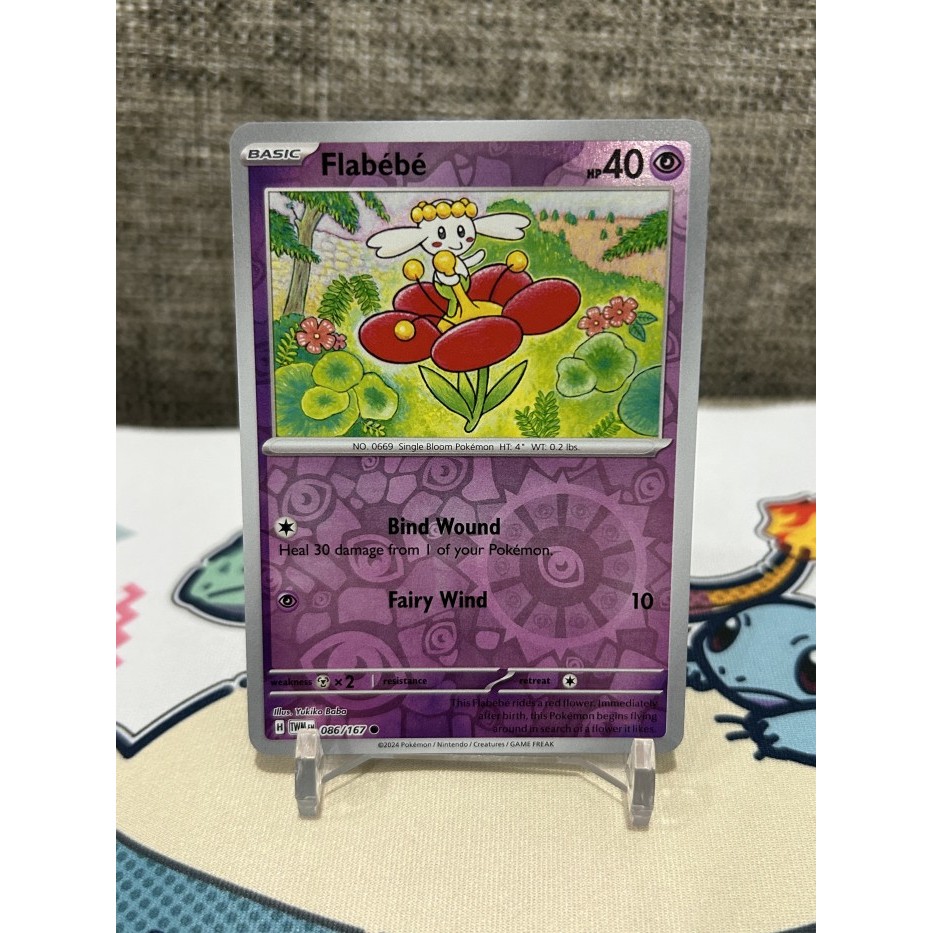 Pokemon TCG English Flabebe - 086/167 - Reverse Holo Twilight Masquerade