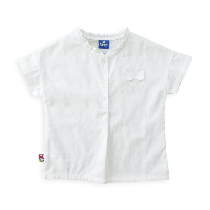 Blus lengan pendek anak perempuan/Short sleeve blouse/Daisy Ribbon - 4 tahun