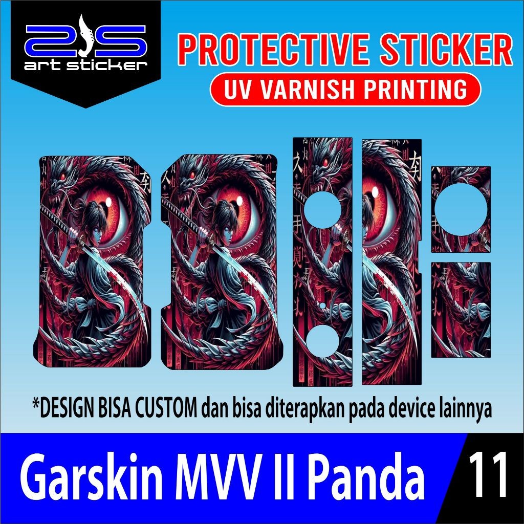 

stikerMVVII Samurai UV Varnish Printing