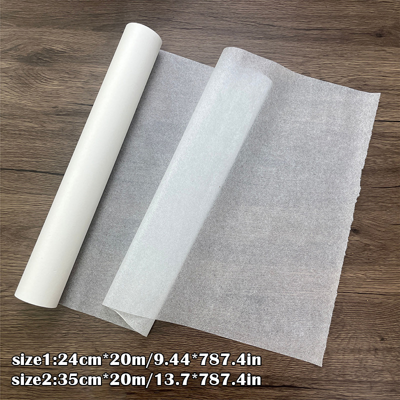 

20M Xuan Paper Roll Extra Thin Cicada Wings Rice Paper for Calligraphy Practice Half Ripe Paper Chinese Painting Drawing Copy