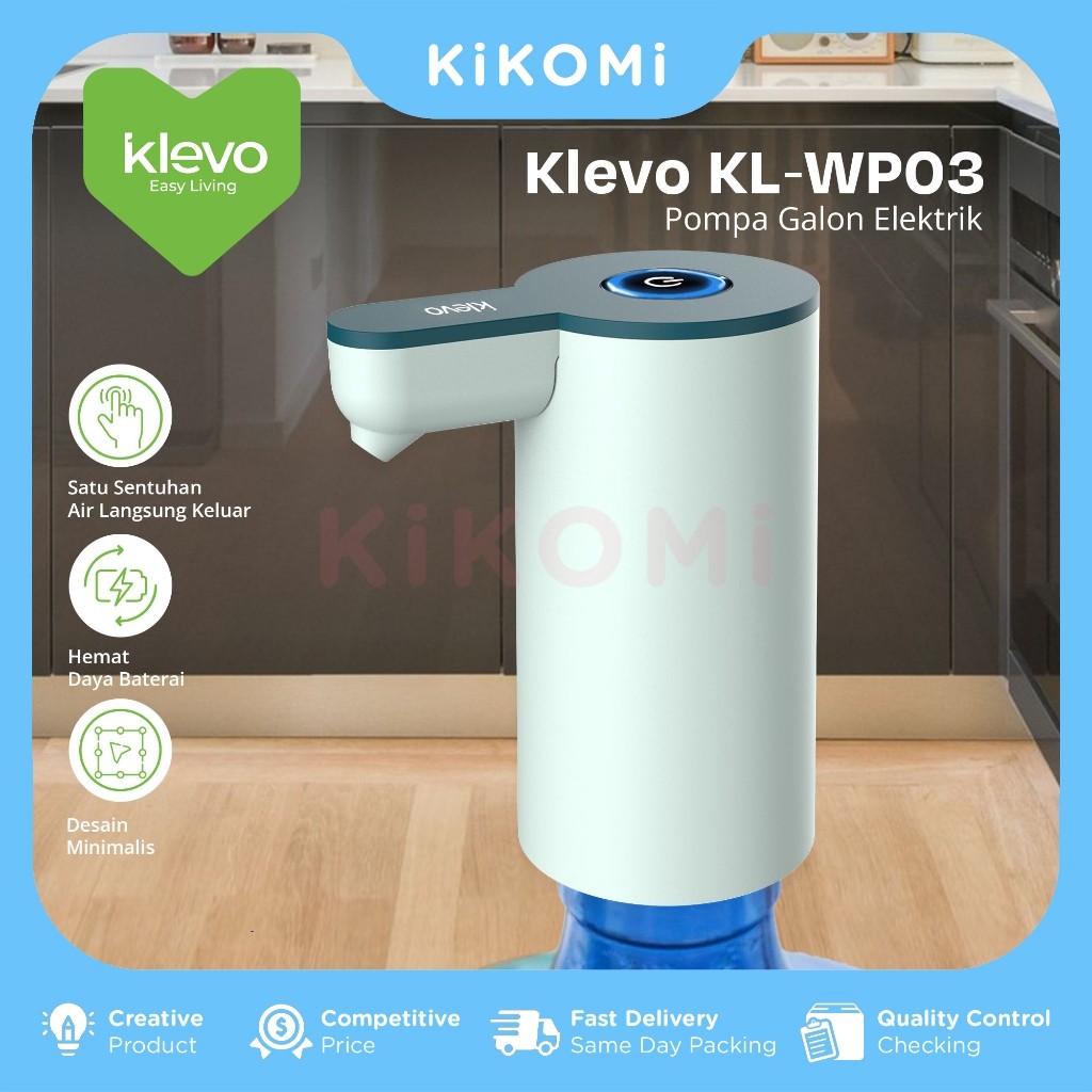 KLEVO KL-WP03 POMPA GALON ELECTRIC Rechargeable Type C Dispenser Air Minum USB Charge