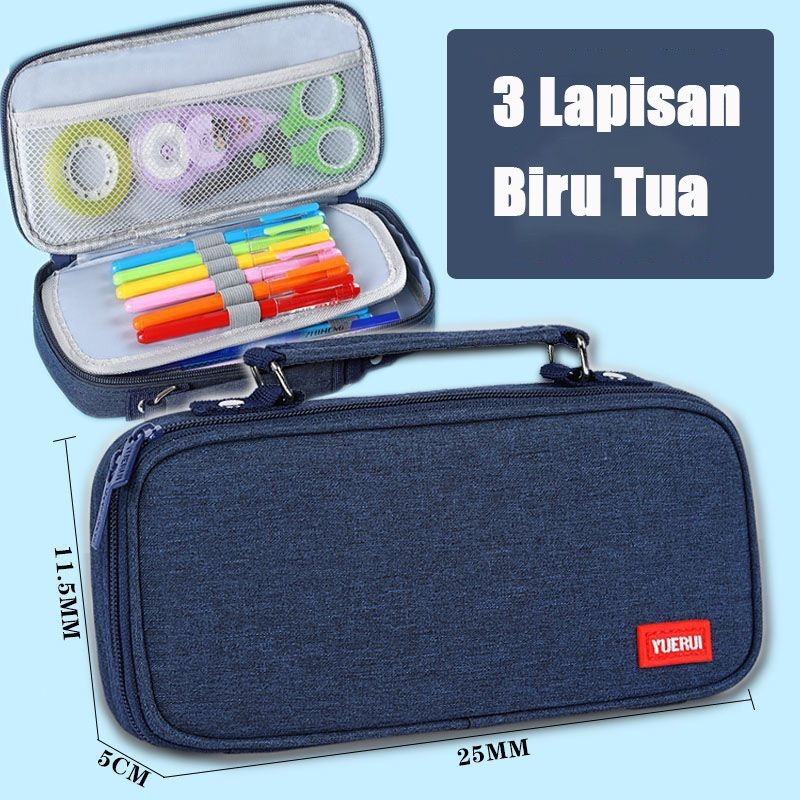 

JAMIN MURAH !!!Tempat Pensil Ritsleting Kapasitas Besar Kotak Pensil Lima Lapis Alat Tulis Terbuka Ganda Multifunction Double Layer Pen Bag Tas Pensil Kantong Pen(BISA LANGSUNG ORDER)