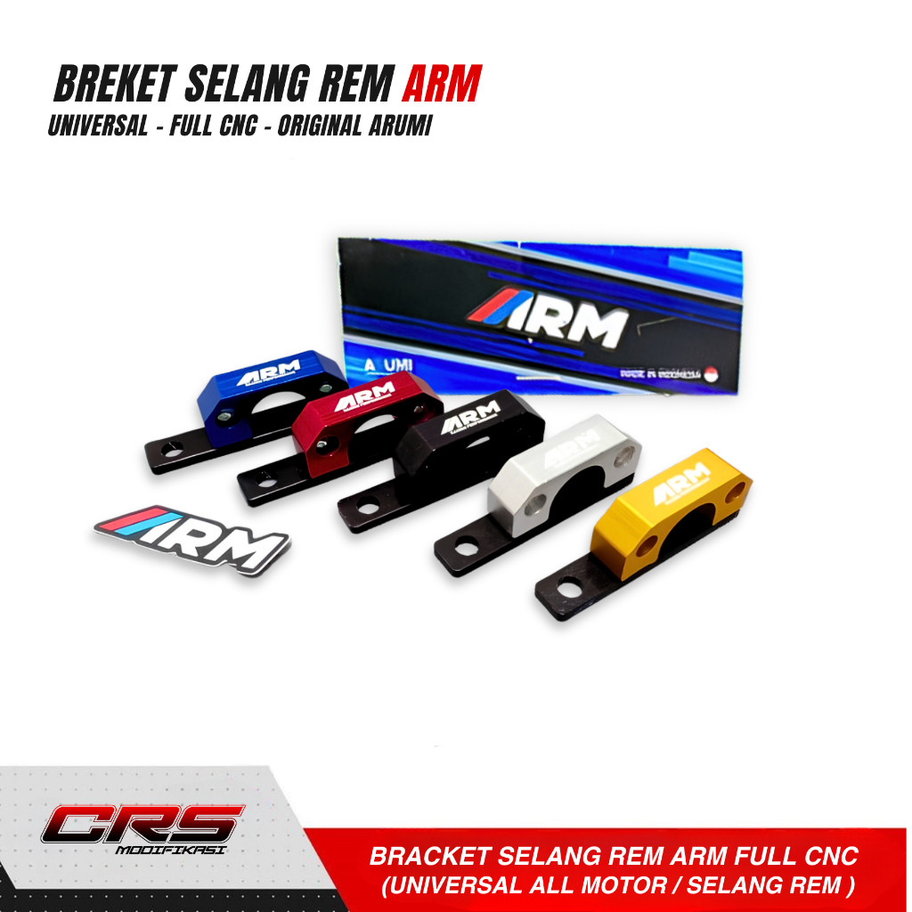 NANO VARIASI Braket selang rem ASLI CNC merek ARM Universal AEROX NMAX BEAT VARIO PCX SCOOPY CBR MIO