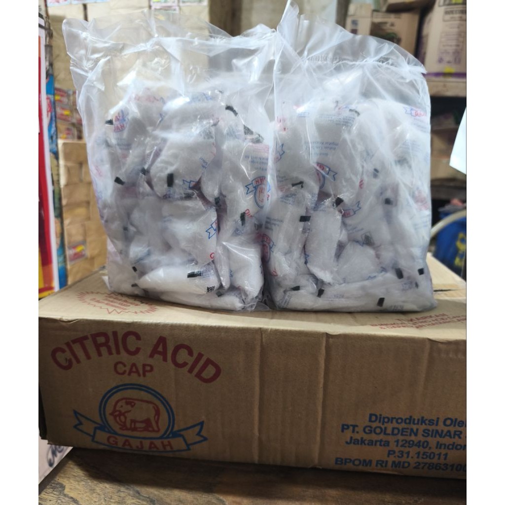 

Citrid Acid cap Gajah 50gr.