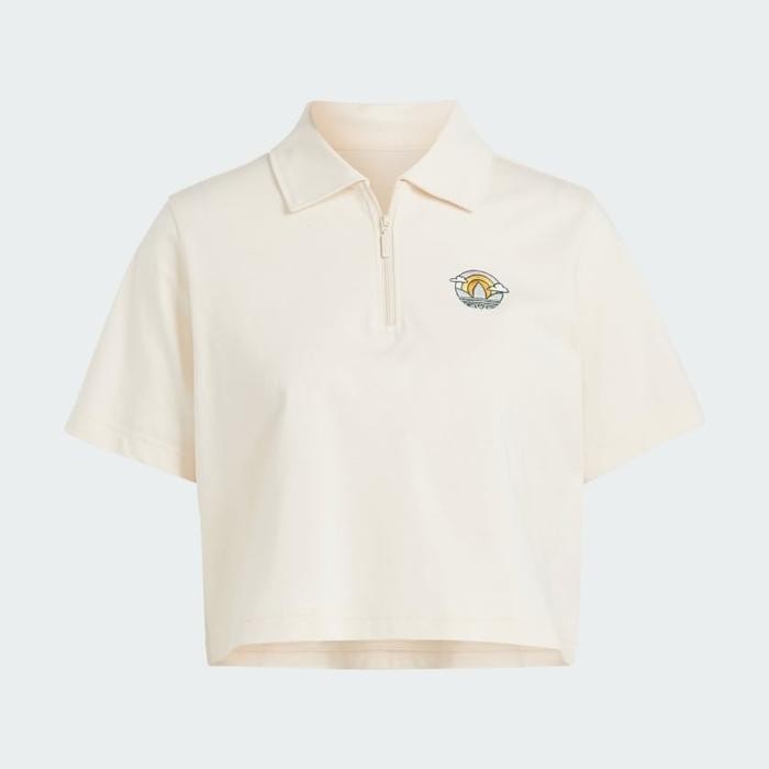 BAJU WANITA ADIDAS CROPPED POLO IN4141 / 20232 - XS