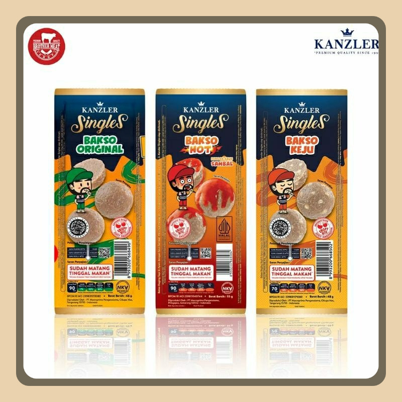 

Bakso Kanzler Hot/Original/Keju/gonchujang 1box isi 12pcs