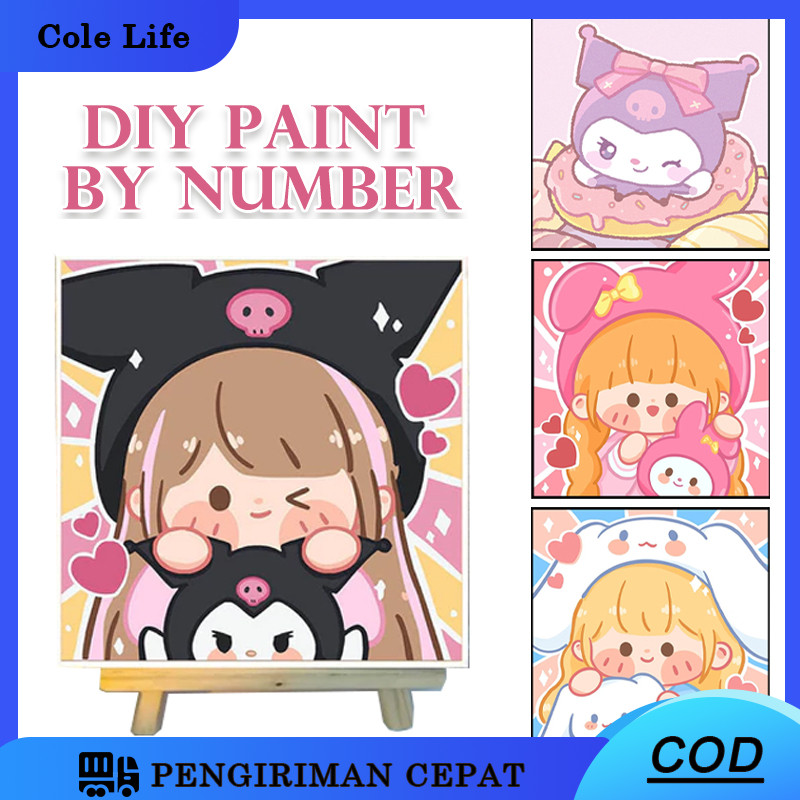 

Canvas Painting By Number /Canvas Painting Kit Dengan Frame Lukis