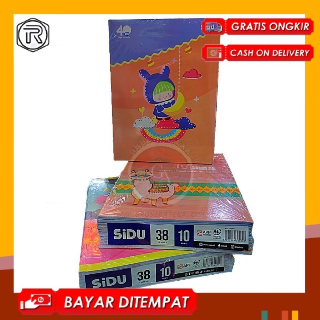 

BUKU TULIS ISI 38 LEMBAR SIDU 1 pcs
