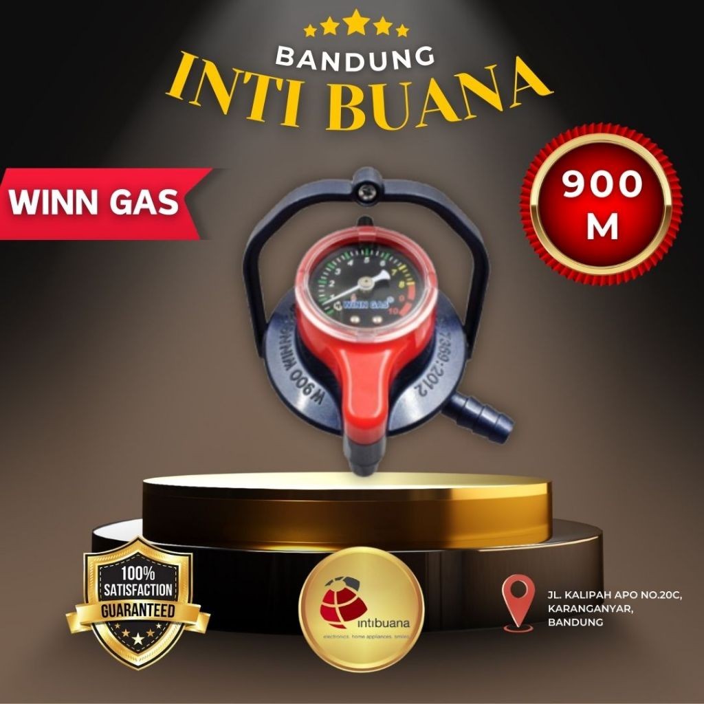 New WINN GAS W 900 METER Regulator Double Lock Meter Tekanan Rendah W900M W-900Premium
