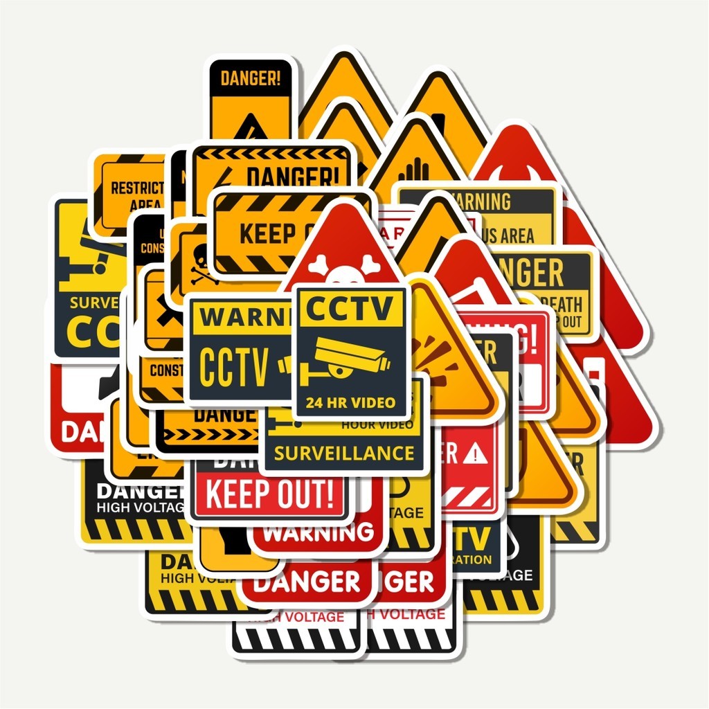 

Sticker Pack Stiker Warning Icons [Ikon Peringatan] | Sticker TUMBLR | Stiker LAPTOP KOPER HELM