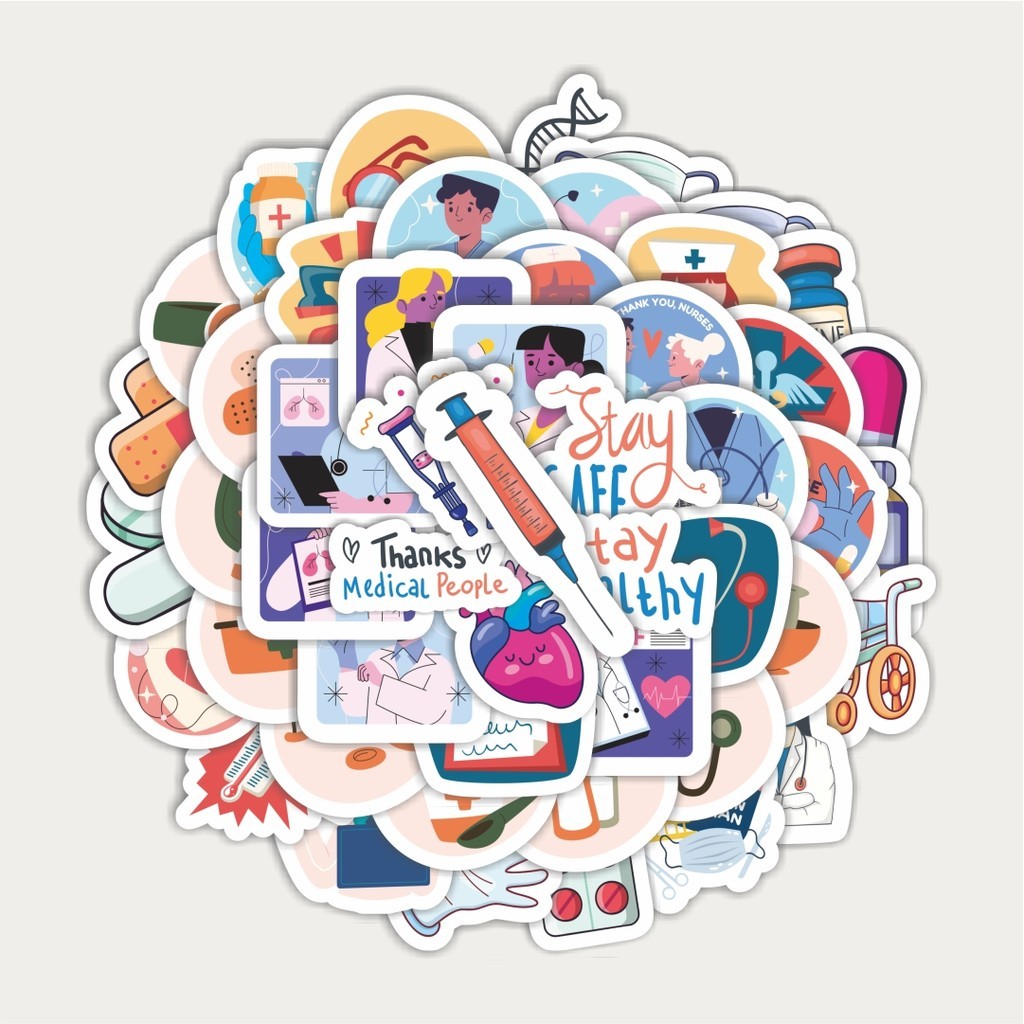 

Sticker Pack Sticker Kartun Alat Medis Dokter Sticker | Sticker TUMBLR | Stiker LAPTOP KOPER HELM