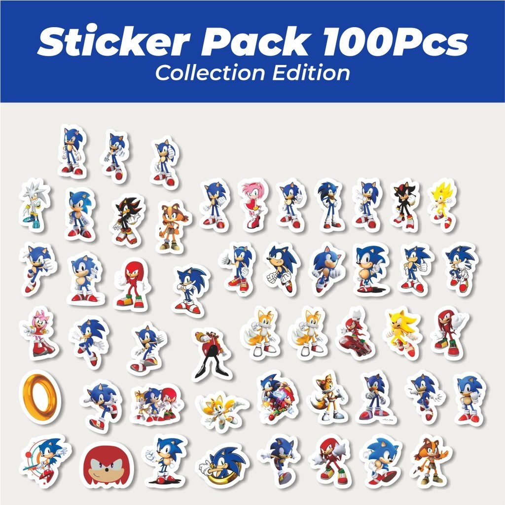 

Hot Sticker Kartun Sonic the Hedgehog Sticker Lucu Anti Air Stikers Berperekat Waterproof Sticker Decal Buat Motor Helm Buku Journal Koper Casing HP Laptop Botol Minum
